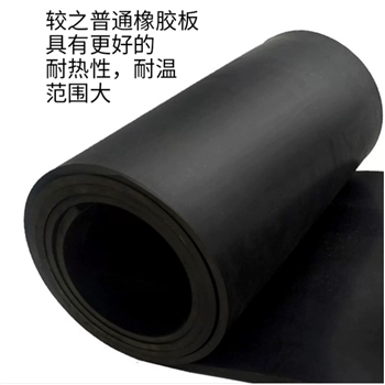 橡胶垫板工业黑色胶板减震防滑耐磨1MM整卷（1米*30米）高弹橡胶皮